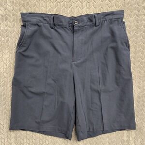 Dunning Golf Player Fit Woven 10" Short Mens 36 Navy Blue Performance Chino